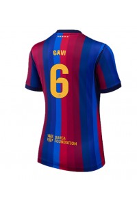 Barcelona Paez Gavi #6 Fotballdrakt Hjemme Klær Dame 2026-27 Korte ermer